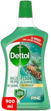 Dettol Pine Antibacterial Power Floor Cleaner (900ml) - 3x Cleaning Power