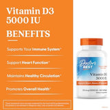 Doctor's Best, Vitamin D3, 125 mcg (5,000 IU), 360 Softgels