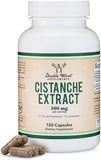 مستخلص عشبة الخشخاشة (Cistanche Tubulosa) المزدوج الخشب، ٥٠٠ ملغ لدعم هرمون التستوستيرون للرجال، ١٢٠ كبسولة، معتمد