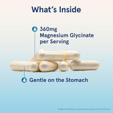 Jarrow Formulas Magnesium Glycinate - 360mg for Relaxation & Sleep Support - 90 Veggie Capsules