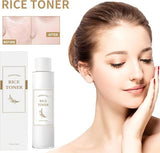 150ml Vegan Rice Toner - K-Beauty Hydrating Toner with Brown Rice Extract for All Skin Types