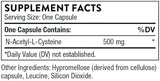 THORNE NAC - N-Acetylcysteine - 500mg - Supports Respiratory Health and Immune Function; Promotes Liver and Kidney Detox - 90 Capsules