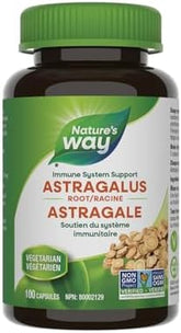 Nature's Way Astragalus Root, Traditional Immune Support*, 1,410 mg per 3-Capsule Serving, Non-GMO Project Verified, Vegan, 100 Capsules (Packaging May Vary)