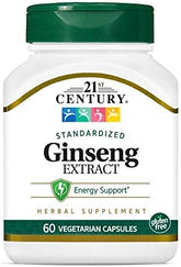 Ginseng Extract Vegetarian Capsules - 60 Count
