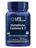Life Extension Glutathione, Cysteine & Vitamin C (100 Vegetarian Capsules)