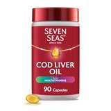 Seven Seas Cod Liver Oil Plus Multivitamins 90 Capsules - Heart Brain Vision Health Support