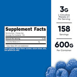 Nutricost L-Citrulline Malate 2:1 Powder (600g) Blue Raspberry Flavor - Pre-Workout Support & Nitric Oxide Booster