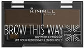 Rimmel London 2-in-1 Eyebrow Palette - Brown - Effortless Eyebrow Shaping