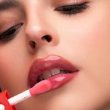 Katia Lip Tinted Oil Gloss - Red - Hydrating Shine & Vibrant Color