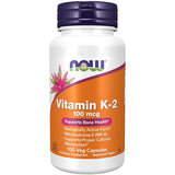 Now Foods Vitamin K-2 100 mcg - 100 Veg Capsules | Bone & Heart Health Support