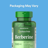 Puritan's Pride Berberine 500mg Capsules - 60 Count for Metabolic Support