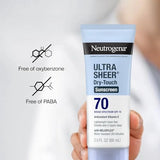 Neutrogena Ultra Sheer Dry-Touch Water Resistant Sunscreen SPF 70 - 3 fl. Oz