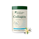 Great Lakes Wellness Collagen Hydrolysate - Vanilla Flavored Beef Protein Powder - 10 oz Can