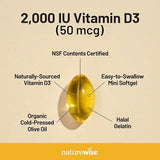 NatureWise, Vitamin D3, 50 mcg (2,000 IU), 360 Softgels