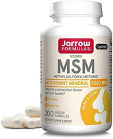 Jarrow Formulas MSM Veggie Capsules - 1000mg, 200 Count - Joint Support