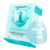 numbuzin No.1 Pantothenic B5 Hyaluronic Active Clear Sheet Mask – Soothing & Hydrating Korean Face Mask for Acne-Prone, Sensitive Skin (Pack of 4)