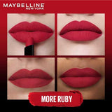 Maybelline New York Color Sensational Ultimattes Lipstick - Enriched Jojoba Oil Ruby Red