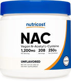 Nutricost N-Acetyl L-Cysteine (NAC) Powder: Powerful Antioxidant Support (250g)