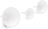 Prestige 3-Piece Plastic Funnel Set - Dishwasher Safe, White