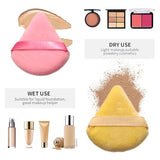 11-Piece Multi-Colored Makeup Sponge Set - Soft Beauty Blending Sponges for Liquid, Powder & Cream Foundation