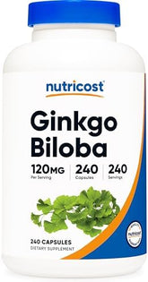 Nutricost Ginkgo Biloba 120mg - Extra Strength - 240 Capsules