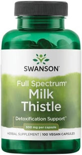 Swanson Full Spectrum Milk Thistle - Liver Support - 500mg, 100 Capsules