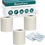 Paper Surgical Tape 2" x 11yd with 10pc Gauze Pads - Microporous Medical Tape for Sensitive Skin