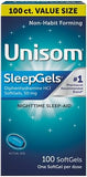 Unisom Nighttime Sleep-Aid Gels, Diphenhydramine HCI, 100 Count