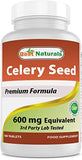 Best Naturals Celery Seed 600mg - Traditional Wellness Support, 180 Tablets
