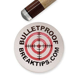 Professional Polymer Break & Jump Pool Cue Tip - Billiards Accessory Kit with Free Patch & Sticker