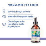 Motherlove Organic Diaper Rash Oil - Soothing Vegan & Cloth Diaper Safe (2 oz)