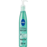 NIVEA Derma Skin Clear Wash Gel with Salicylic Acid & Niacinamide - Deep Cleansing Face Wash for Blemish-Prone Skin - 150ml