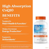 Doctor's Best High Absorption CoQ10 BioPerine Heart Health 300mg 90 Softgels