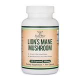 Double Wood Lions Mane Mushroom Capsules - Brain Support & Immune Health - 120 Count