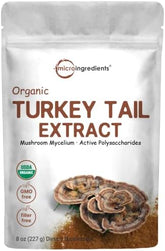 Organic Turkey Tail Mushroom Powder (50:1 Extract) - Immune Support (8oz)