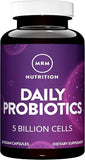 MRM Nutrition Daily Probiotics - 5 Billion CFU, 16 Strains, Prebiotics & Postbiotics for Gut & Immune Health - 30 Servings