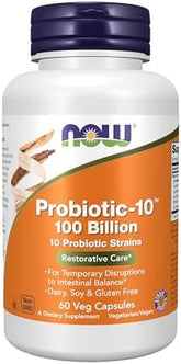 NOW Foods, Probiotic-10, 100 Billion, 60 Veg Capsules