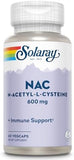 Solaray Nac 600mg 60 Vcaps For Antioxidant Support