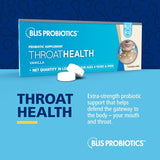 BLIS ThroatHealth Oral Probiotic - Most Potent BLIS K12 Formula - 2.5 Billion CFU - Throat Immunity Support for Adults and Kids - Sugar-Free Lozenges - 30 Day Supply