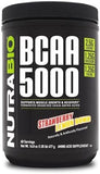 NutraBio Vegan BCAA 5000 Powder - Strawberry Lemon Bomb - 60 Servings