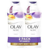 Olay Age Defying Body Wash with Vitamin E & B3 Complex - Moisturizing & Visibly Smooth Skin - 22 Fl Oz (Pack of 2)