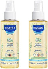 Mustela Baby Oil Duo Pack - Moisturizing Oil for Massage (2 x 100ml)