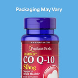 Puritan's Pride CoQ10 50mg Softgels - 100 Count for Heart & Energy