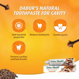 Dabur Herbal Cavity Protection Clove Toothpaste - 4x100g Family Pack