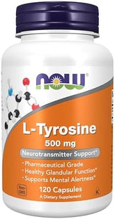 NOW Foods, L-Tyrosine, 500 mg, 120 Capsules
