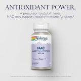 Solaray Nac 600mg 60 Vcaps For Antioxidant Support
