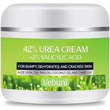 Urea Cream 42% Foot Cream with Salicylic Acid - Callus Remover for Feet, Knees & Elbows - Intensive Moisturizer & Exfoliator - 4 Oz
