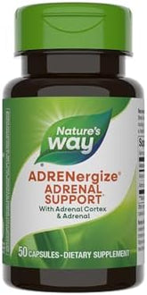 Nature's Way ADRENergize with Adrenal Cortex & Whole Adrenal, Energy Support*, 50 Capsules