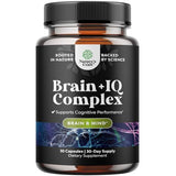 Nootropic Memory Supplement for Brain Support - Memory Pills with Vitamin B12, Bacopa Monnieri, Rhodiola Rosea, DMAE, Ginkgo Biloba & Phosphatidylserine - Natural Energy Booster