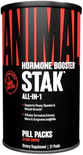 Animal Stak – Complete Natural Hormone Booster Supplement with Tribulus – Natural Testosterone Booster for Athletes – Contains Estrogen Blockers – 1 Month Cycle